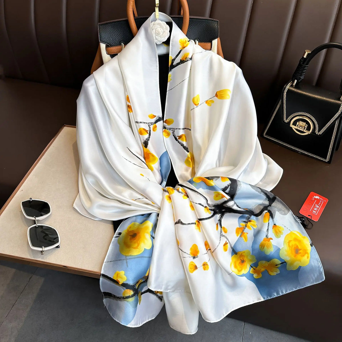 Luxury Silk Long Scarf Wrap