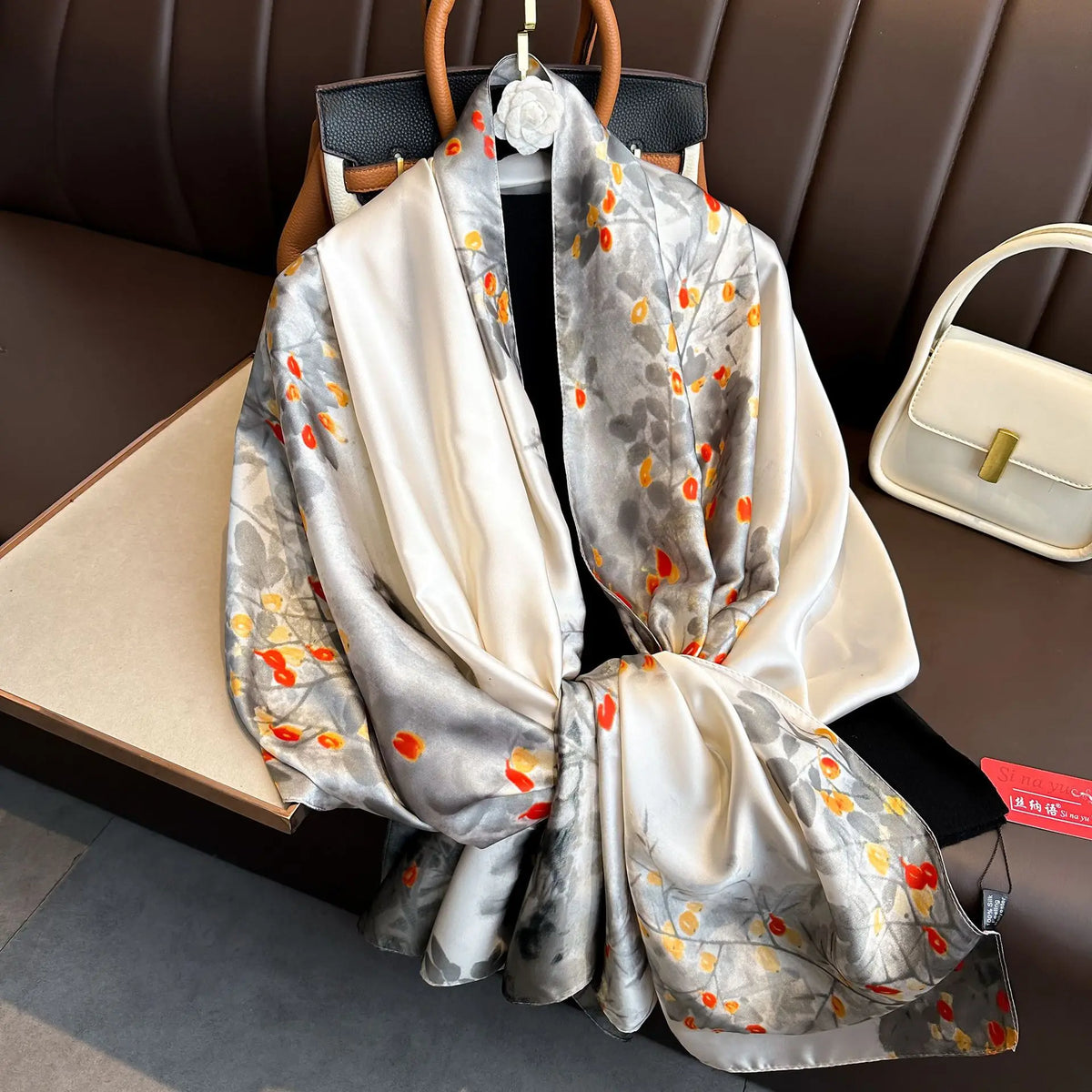 Luxury Silk Long Scarf Wrap