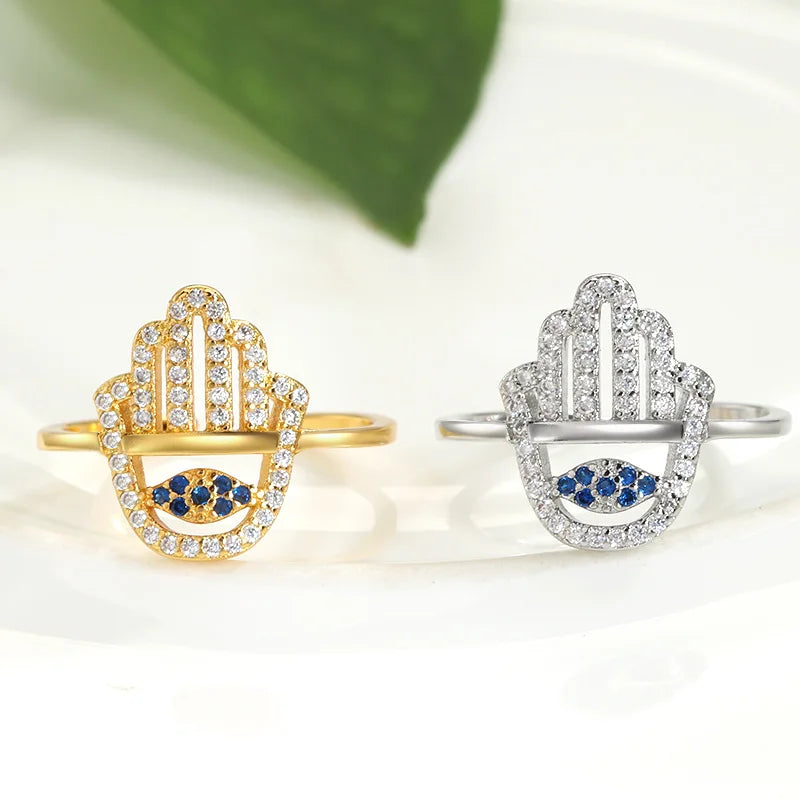 Fatima Hand Evil Eye Ring