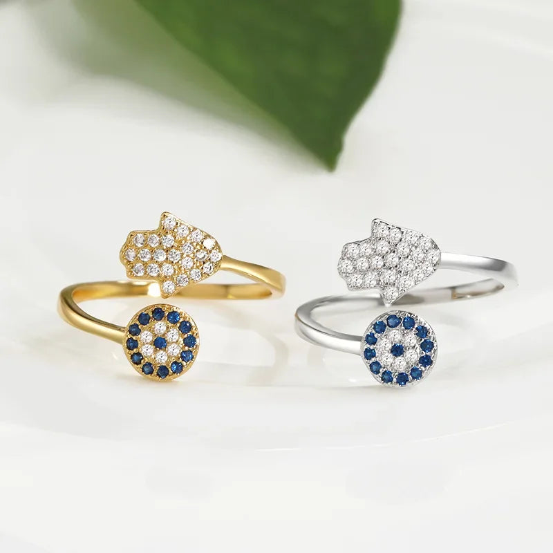 Fatima Hand Evil Eye Ring