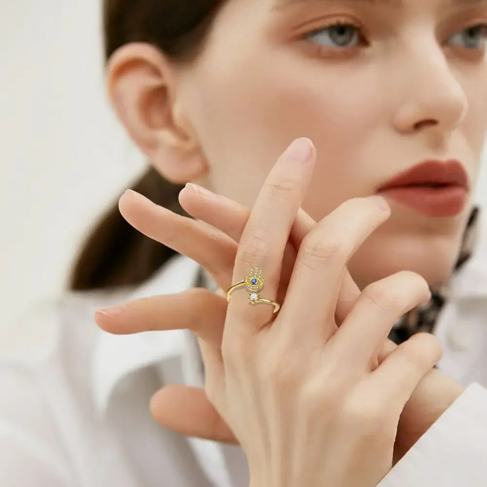 Fatima Hand Evil Eye Ring
