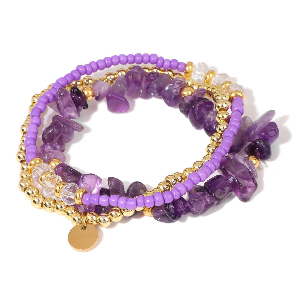 Turquoise Chip Bead Bracelet Set