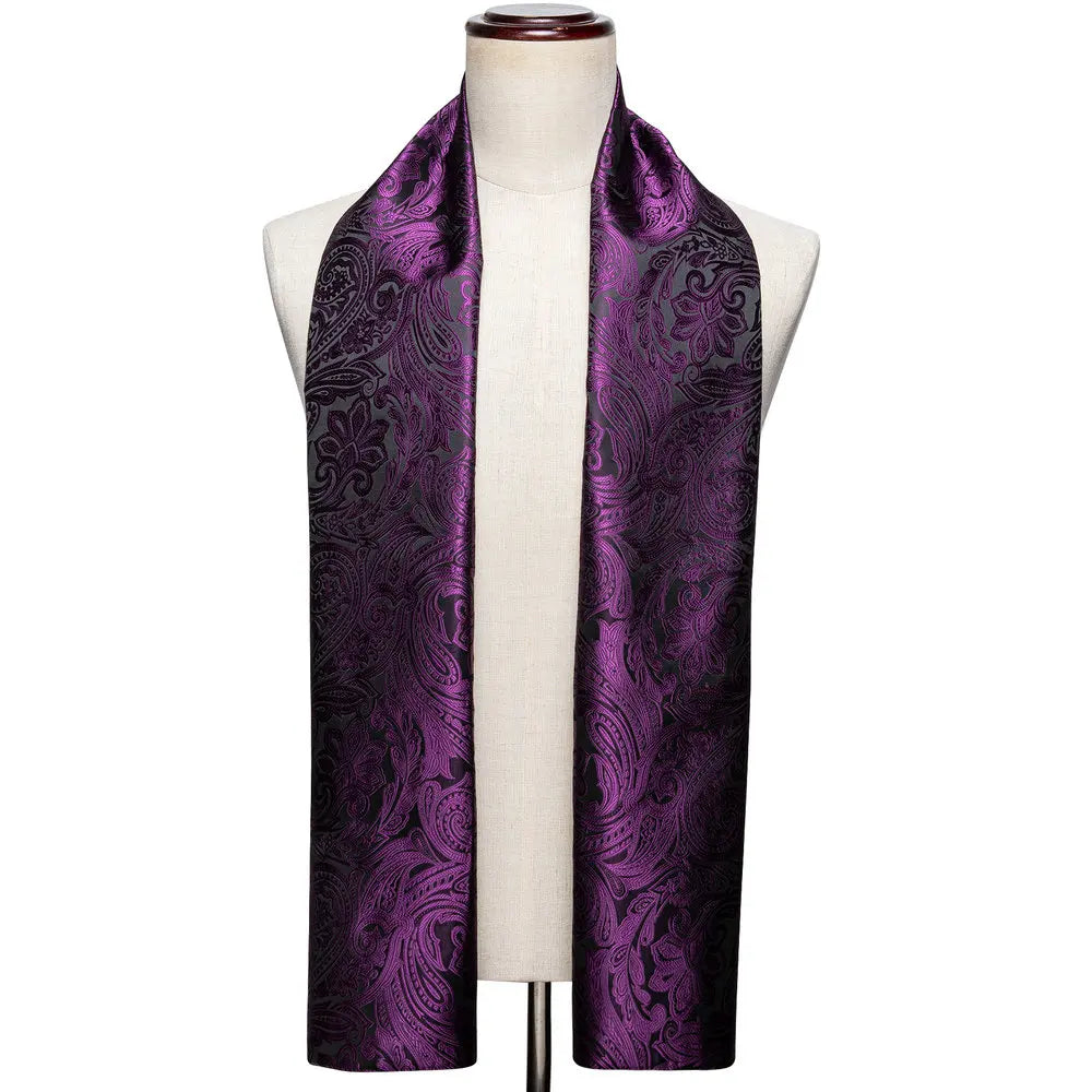 Paisley Jacquard Silk Men's Scarf