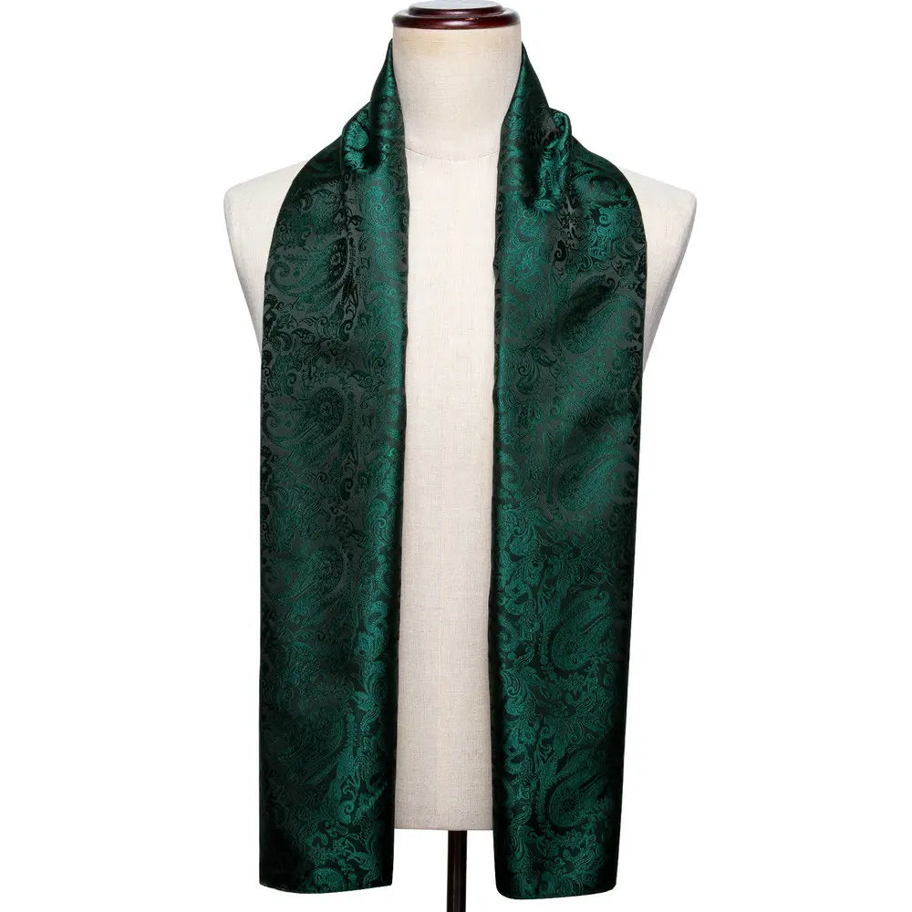 Paisley Jacquard Silk Men's Scarf