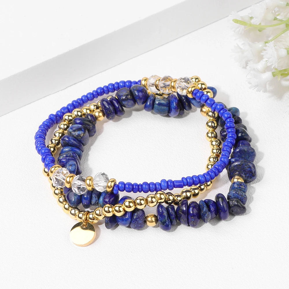 Turquoise Chip Bead Bracelet Set