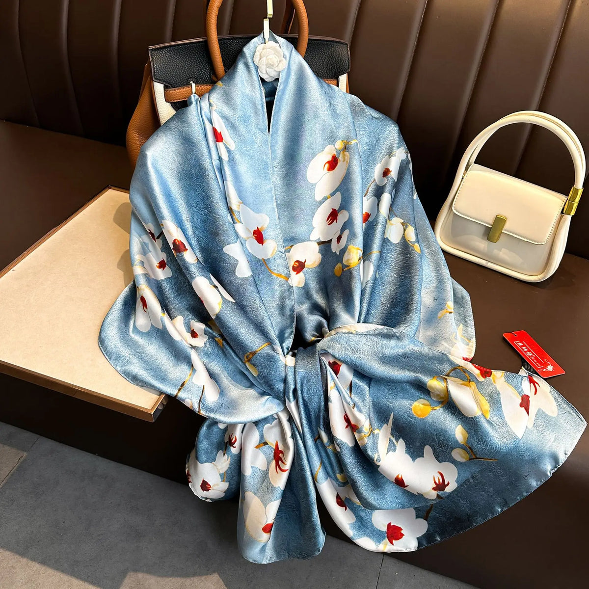 Luxury Silk Long Scarf Wrap