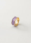 Purple Wave Amethyst Ring