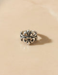 Silver Fleur Statement Ring