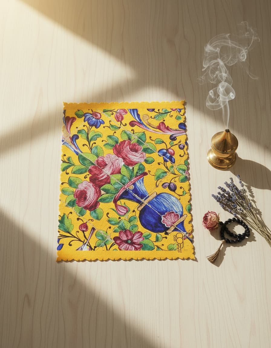 Yellow Floral Tapestry Placemat