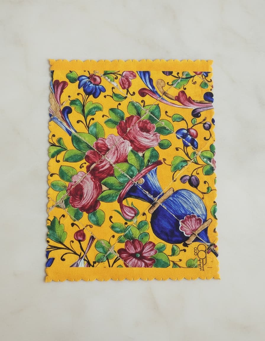 Yellow Floral Tapestry Placemat