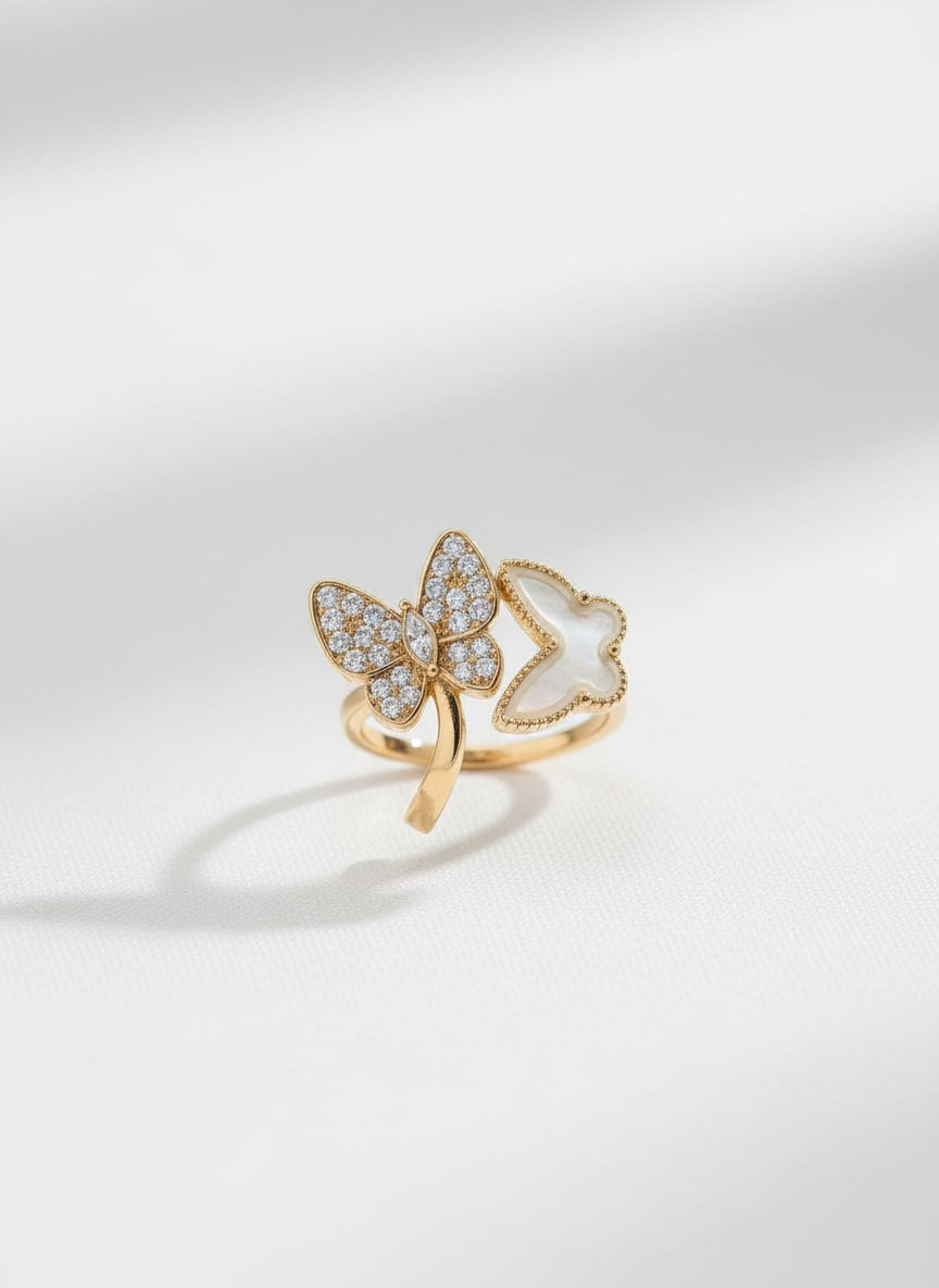 Butterfly Clover Ring