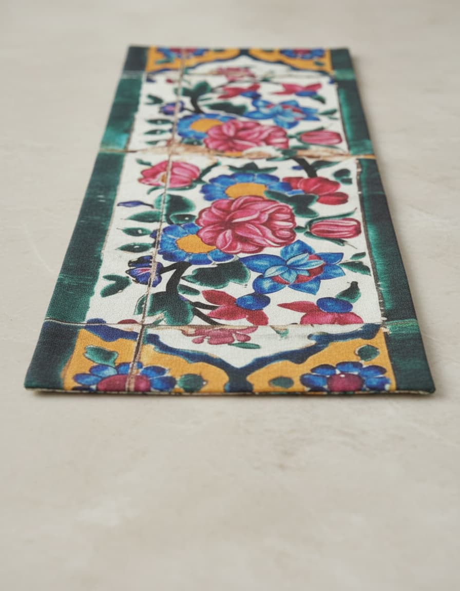 Floral Tile Meditation Runner