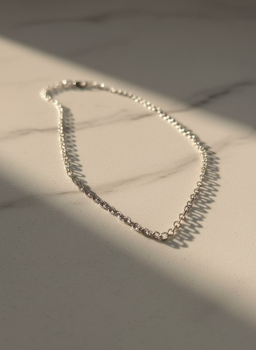 Dainty Silver Chain Necklace