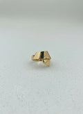 Gold-Tone Sculptural Wrap Ring – Asymmetric Statement Ring
