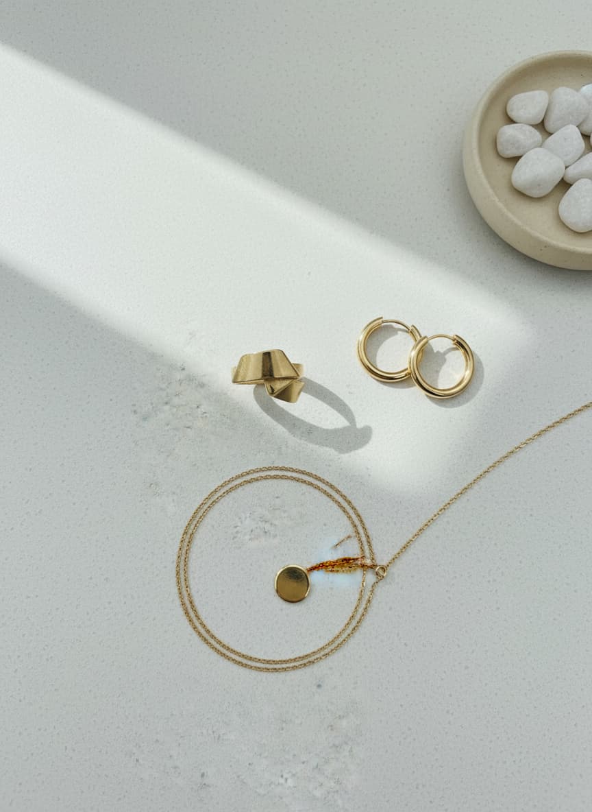 Gold-Tone Sculptural Wrap Ring – Asymmetric Statement Ring