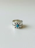 Turquoise Diamond Signet Ring
