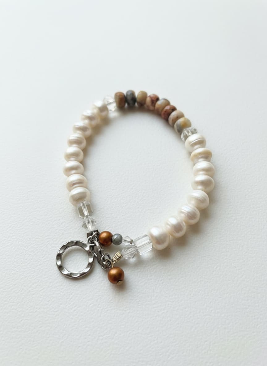 Mixed Bead Charm Bracelet