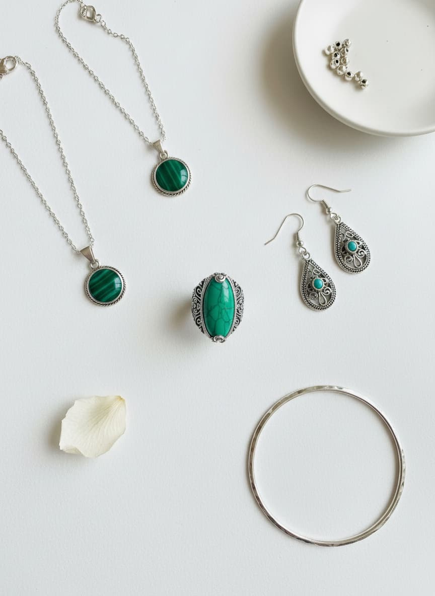 Emerald Cabochon Statement Ring