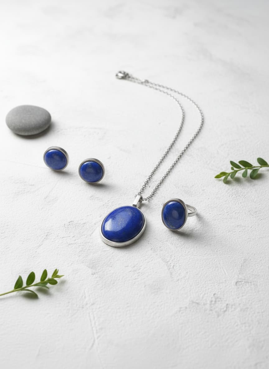 Lapis Blue Jewelry Set