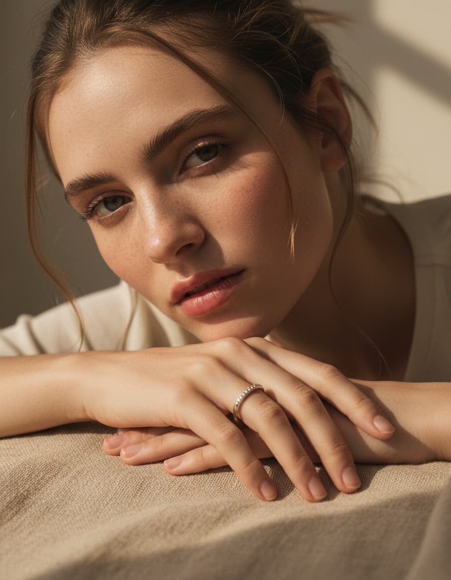 Silver Pave Open Ring