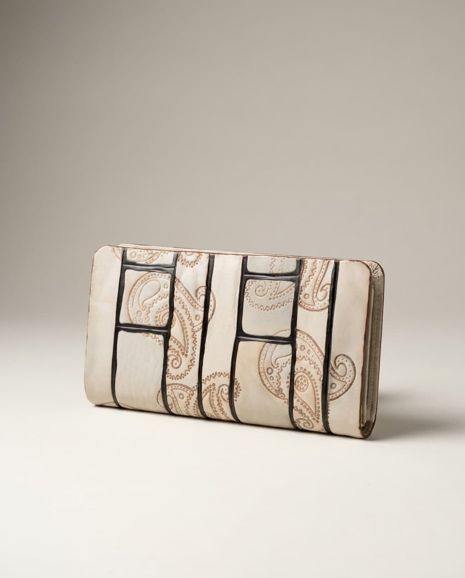 Paisley Panel Clutch