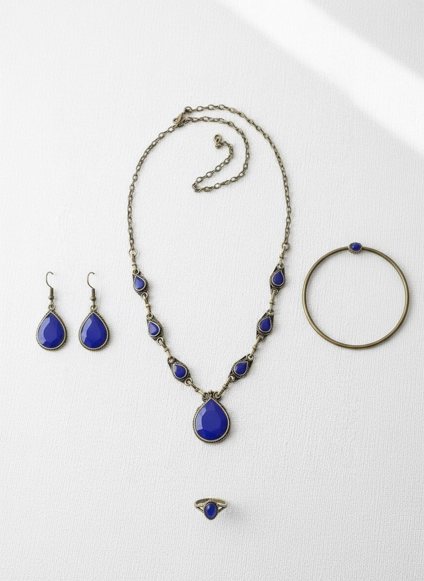 Lapis Blue Jewelry Set