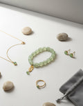 Sage Jade Calligraphy Bracelet