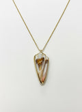 Shell & Gold Arrowhead Pendant Necklace
