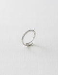 Silver Pave Open Ring